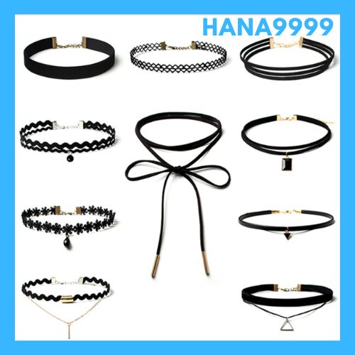 Combo 10 vòng cổ nữ choker siêu cá tính kèm video