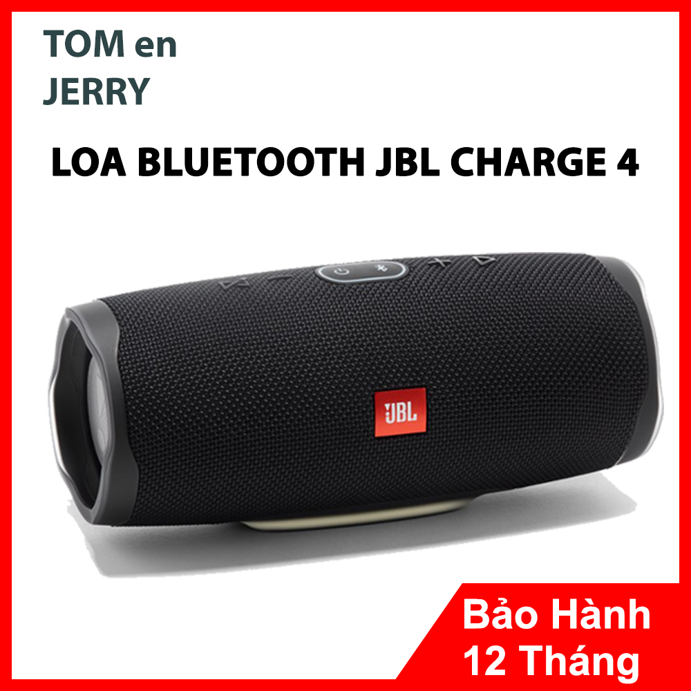 Loa di động Bluetooth 2021 JBL Charge 4 30W Bluetooth 4.2 công suất tối đa 30W tần số 60Hz-20kHz Pin 7500mAh chống nước IPX7