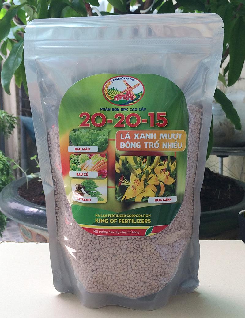 [HCM]Phân bón cao cấp Hà Lan NPK 20-20-15 bổ sung thêm vi lượng gói 1kg - rab.store