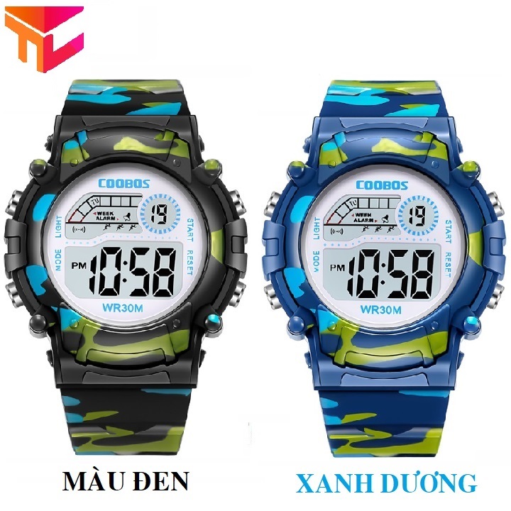 Đồng hồ bé trai 1015 - tặng kèm pin - hình thật - kiểu dáng quân đội