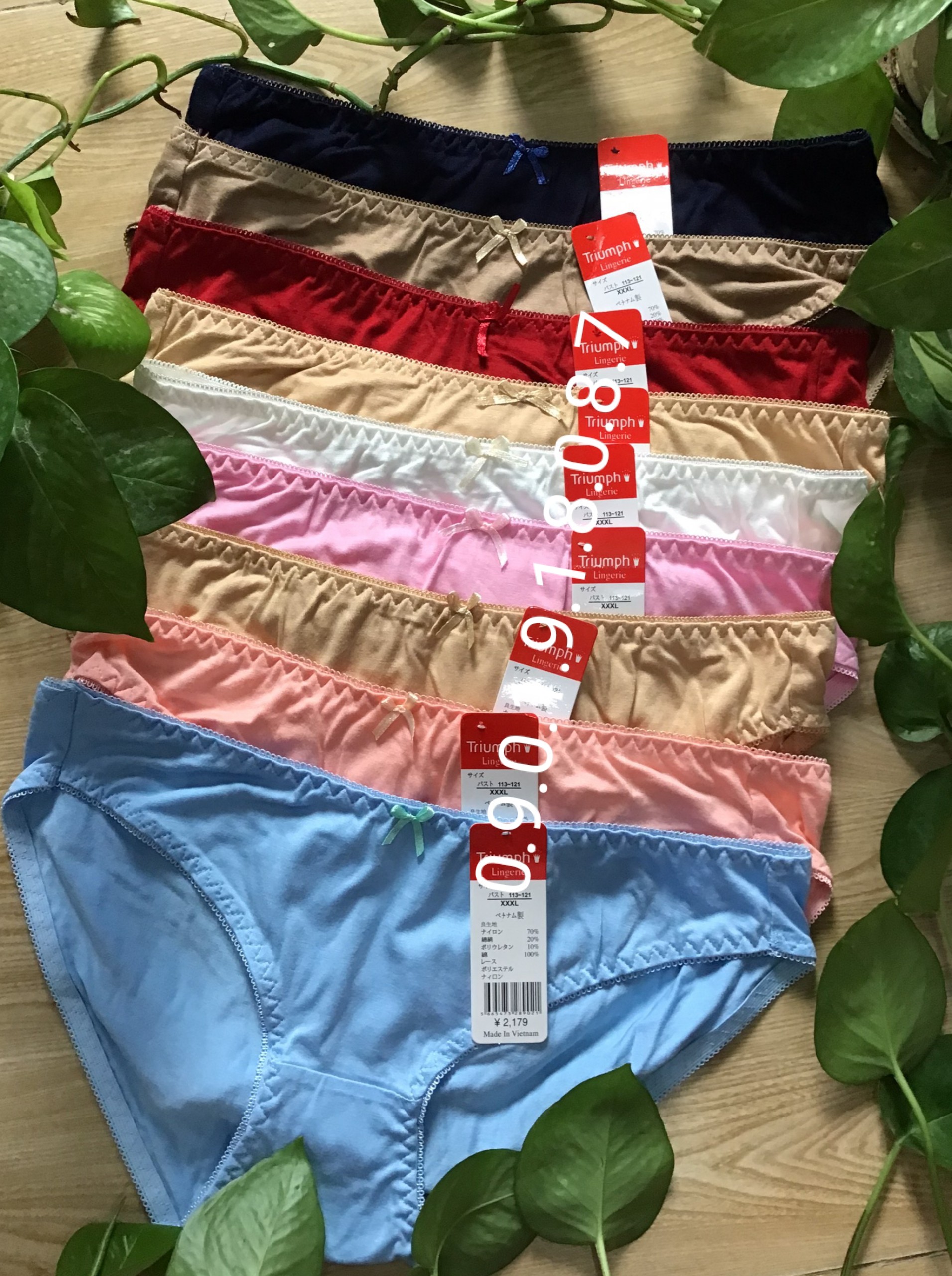 5 QUẦN LÓT NỮ COTTON TRƠN CAO CẤP MỀM MỊN MÁT VUADOLOT VN10