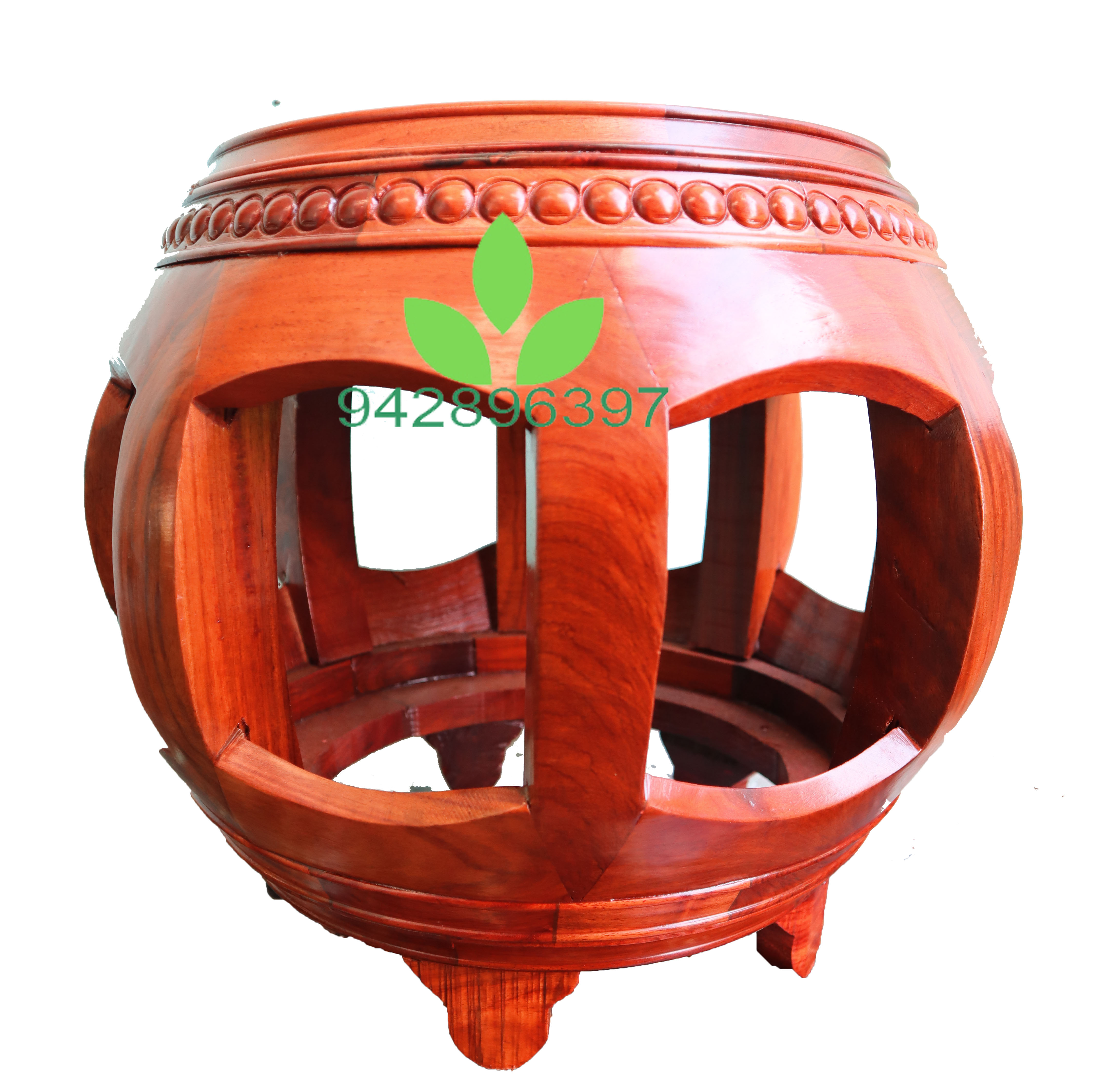 Đôn trống ngồi và bày đồ gỗ hương cao cấp đường kính mặt 28cm