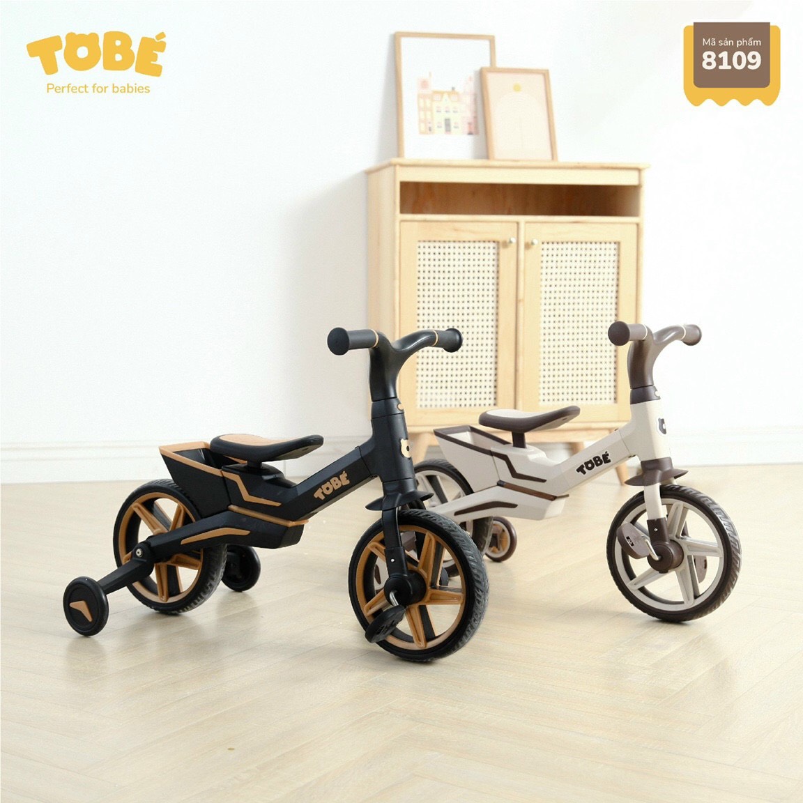 Xe đạp kết hợp chòi chân pito cho bé