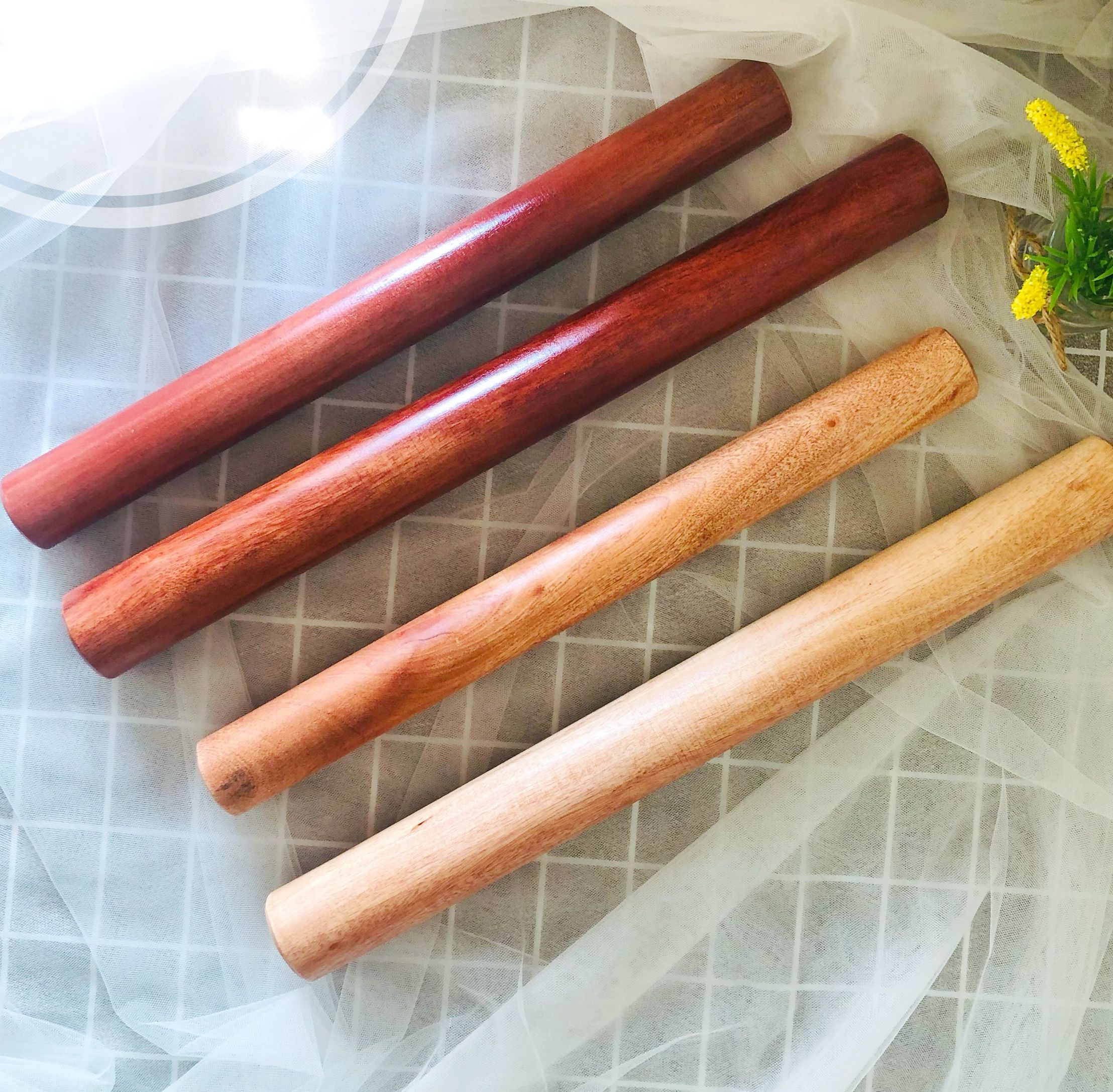 Lăn cán bột truyền thống - Gỗ nguyên khối