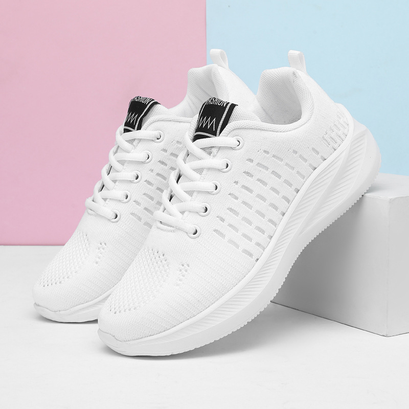 【CW】2021 Autumn New Women's Shoes Platform Mesh Surface Breathable Walking Mom Shoes Air Cushion Leisure Sports Rocking Shoes Foreign Trade