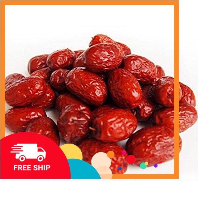 1KG TÁO ĐỎ SẤY KHÔ TÂY AN TỰ KHÔ TRÊN CÀNH CHẮC THỊT DẺO NGON