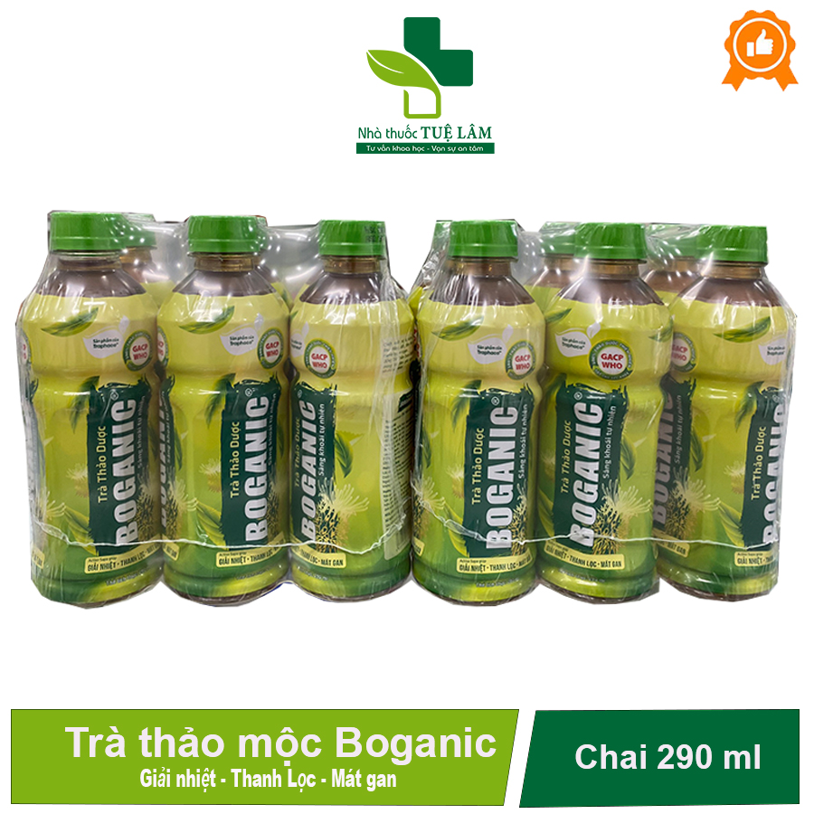 Trà thảo mộc Boganic traphaco290 ml giúp giải nhiệt - thanh lọc - mát gian