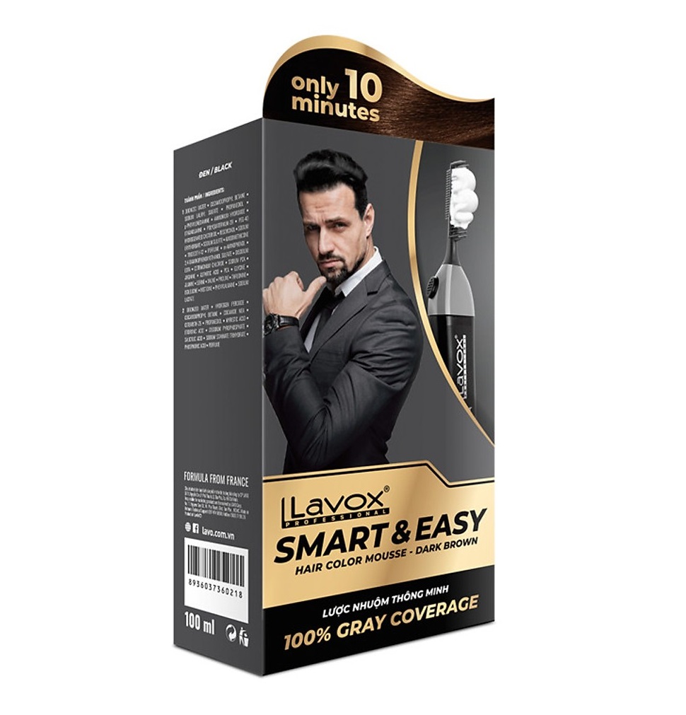 [HCM]LƯỢC NHUỘM TÓC THÔNG MINH - MÀU ĐEN