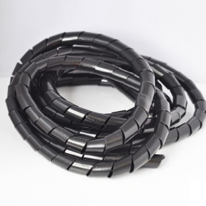 10 mét ống xoắn màu đen quấn dây điện phi 6, phi 8, phi 10, phi 12, phi 16, phi 20