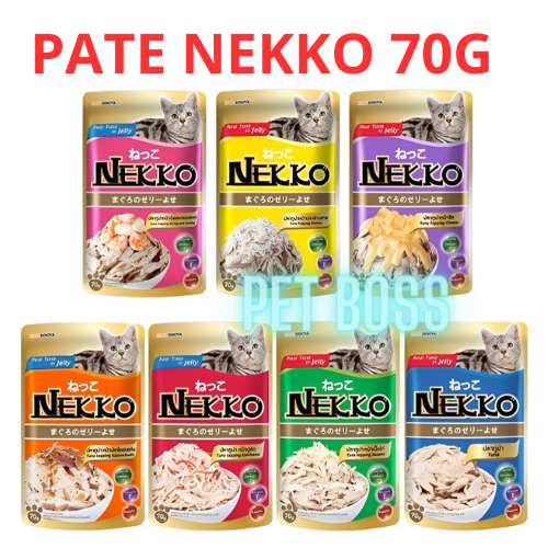 Pate nekko 70gram cho mèo lớn, nội địa thái lan