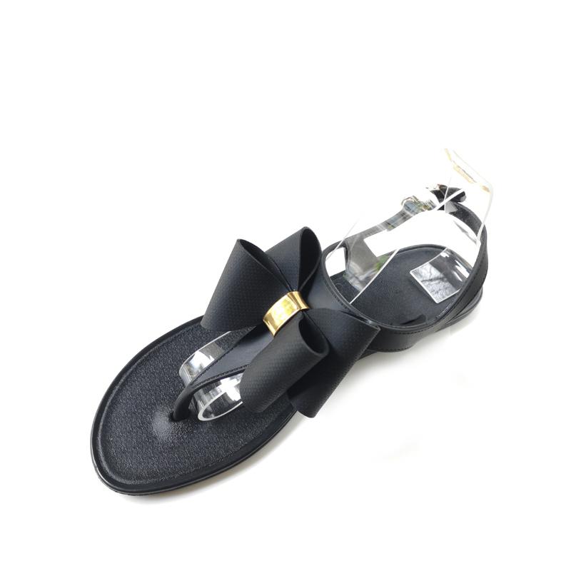 Giày đi mưa Sandal nhựa dẻo xỏ ngón nơ kép