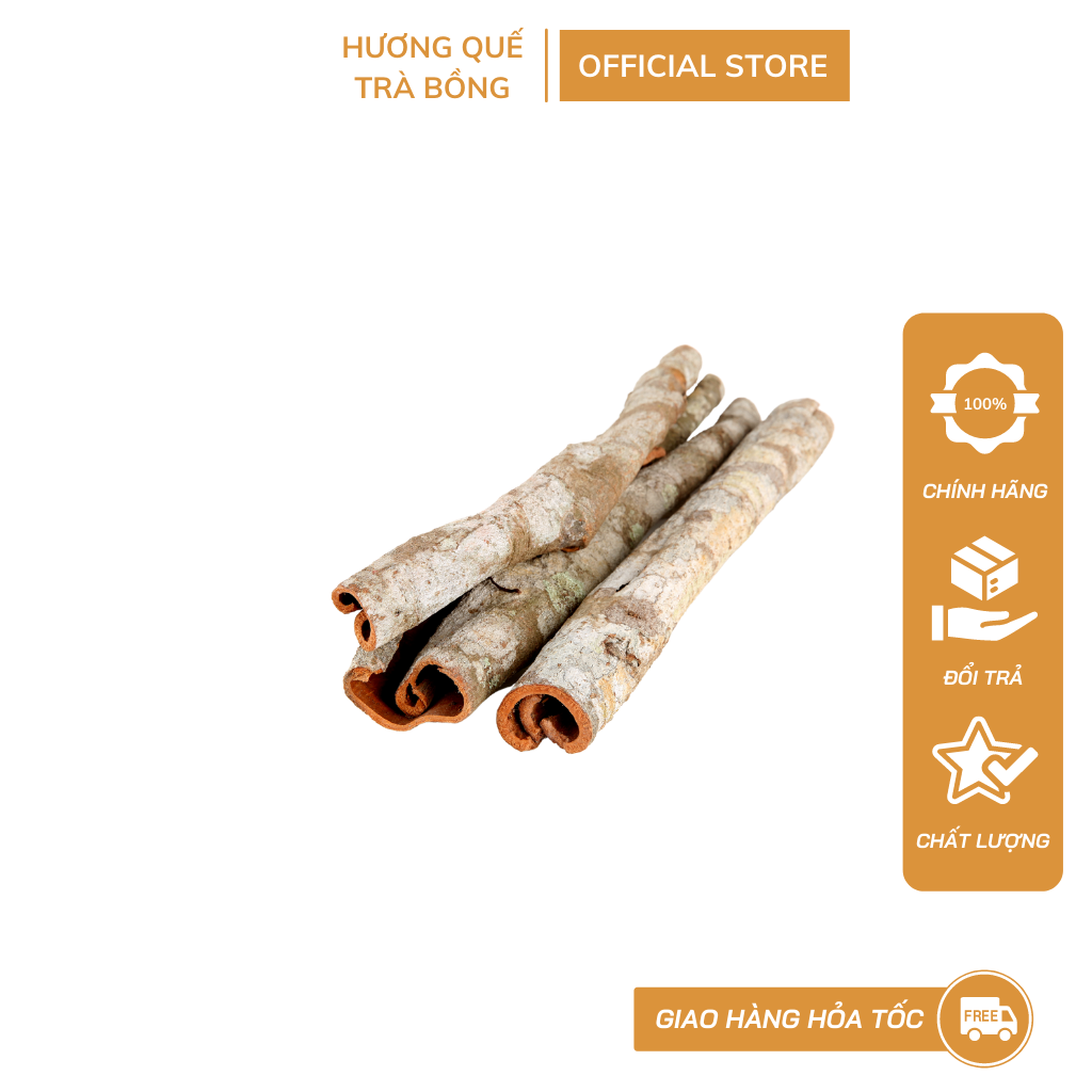 Quế Ống Dầu, Quế Không Cạo - Hương Quế Trà Bồng 100gram