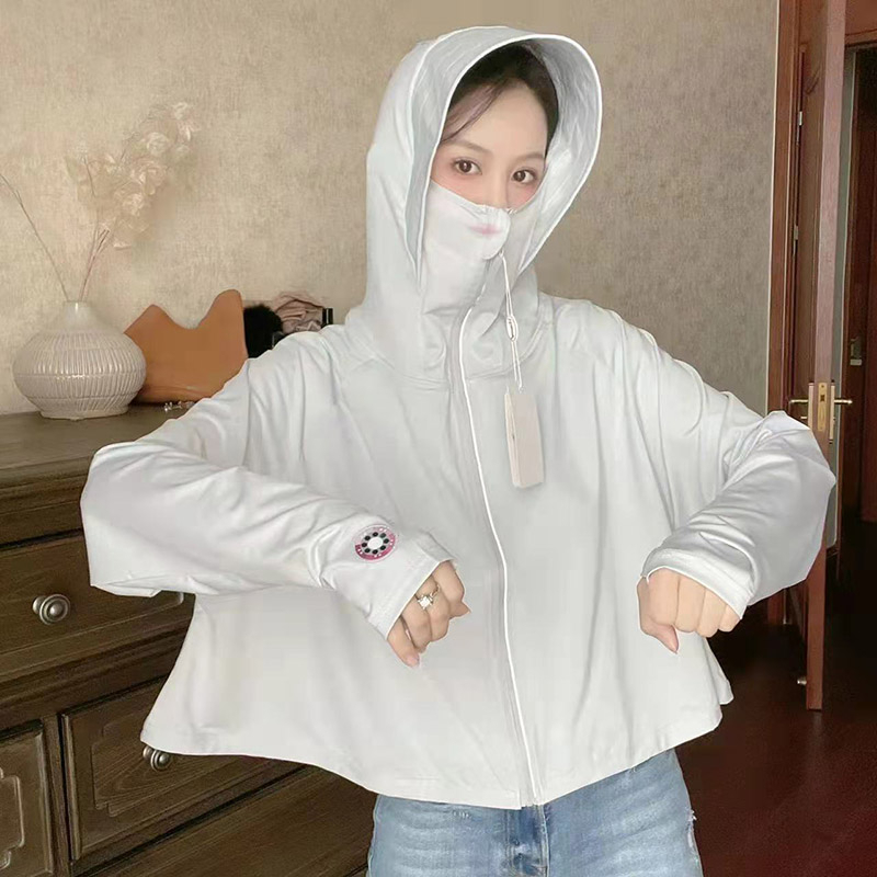 Chống nắng chống tia uv upf50 +áo khoác chống nắng tia cực tím bằng lụa lạnh bản quyền có thẻ kiểm tra tia cực tím