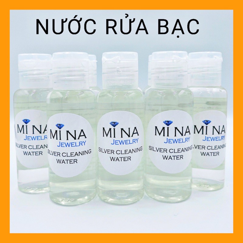 Nước rửa trang sức bạc , nước rửa bạc 50ml - mina jewelry