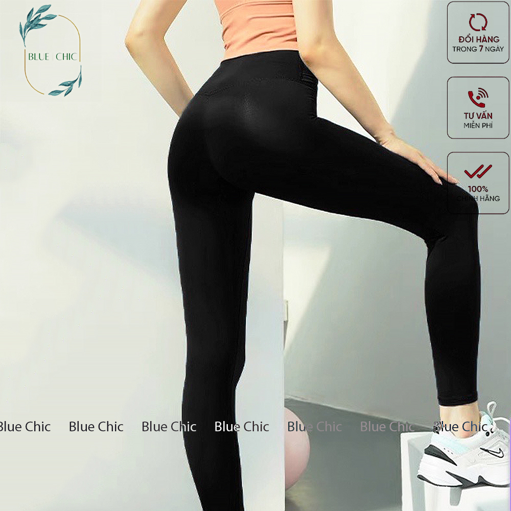 Quần legging nữ Blue Chic dài nâng mông lưng cạp cao giữ nhiệt leggin thun ôm bó vải dày dặn bigsize