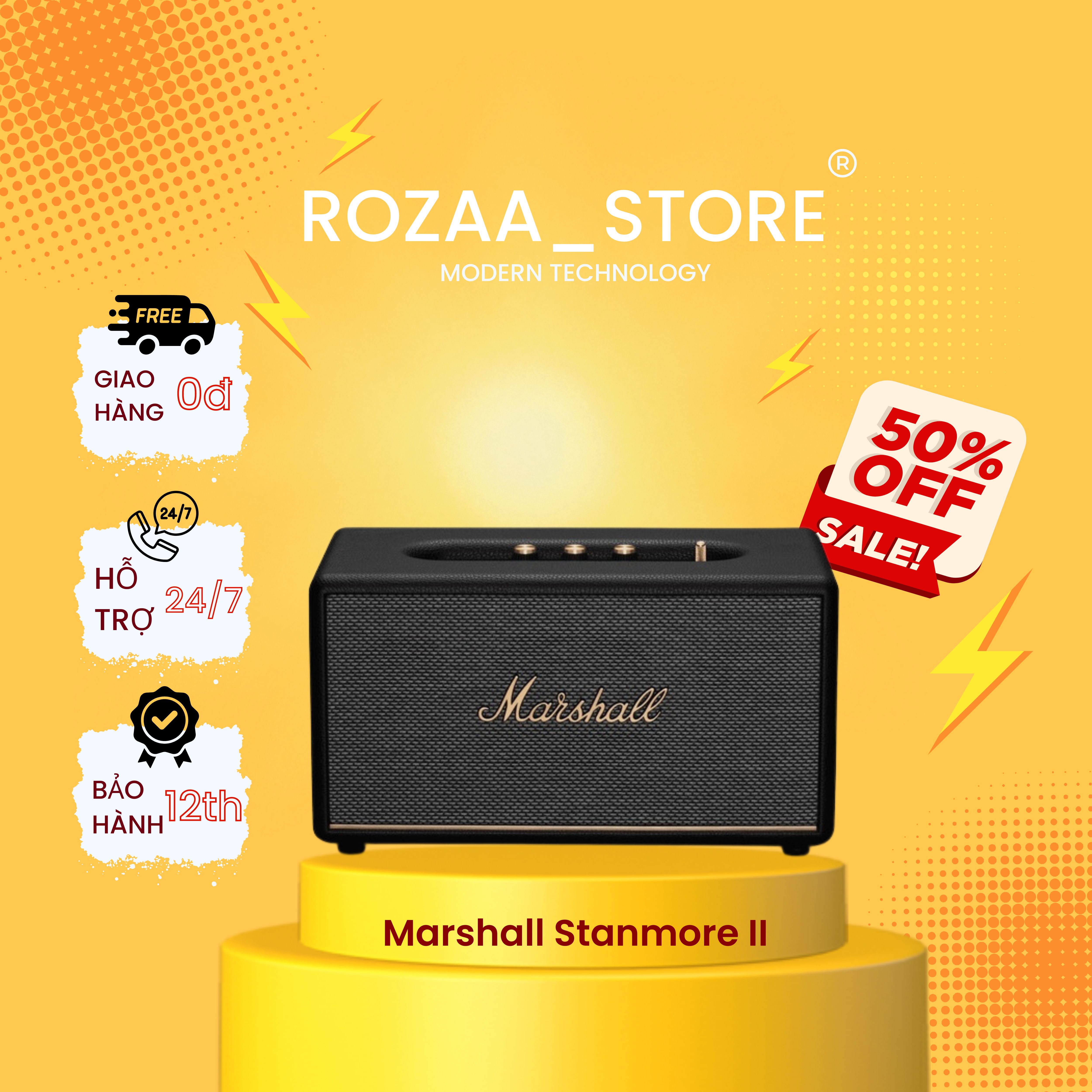 Loa Bluetooth Marshall STANMORE III full box nguyên seal 100 Bảo hành 12 tháng