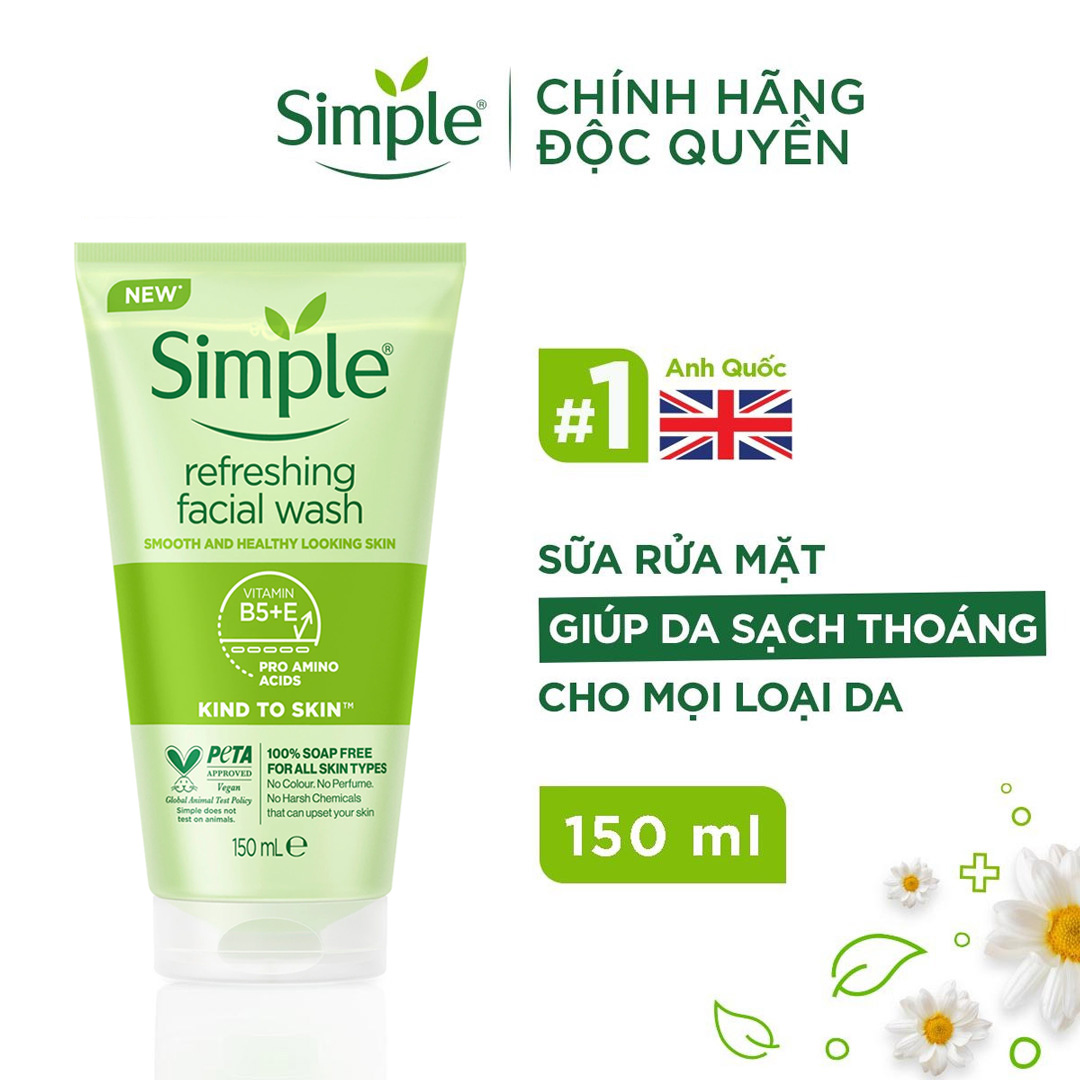 Sữa rửa mặt simlpe - tuýp 150ml