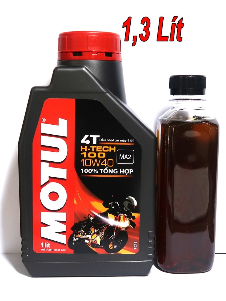 1,3L Nhớt Motul H-TECH 10w40 Tổng Hợp Cho Raider, Satria, GSX, ...