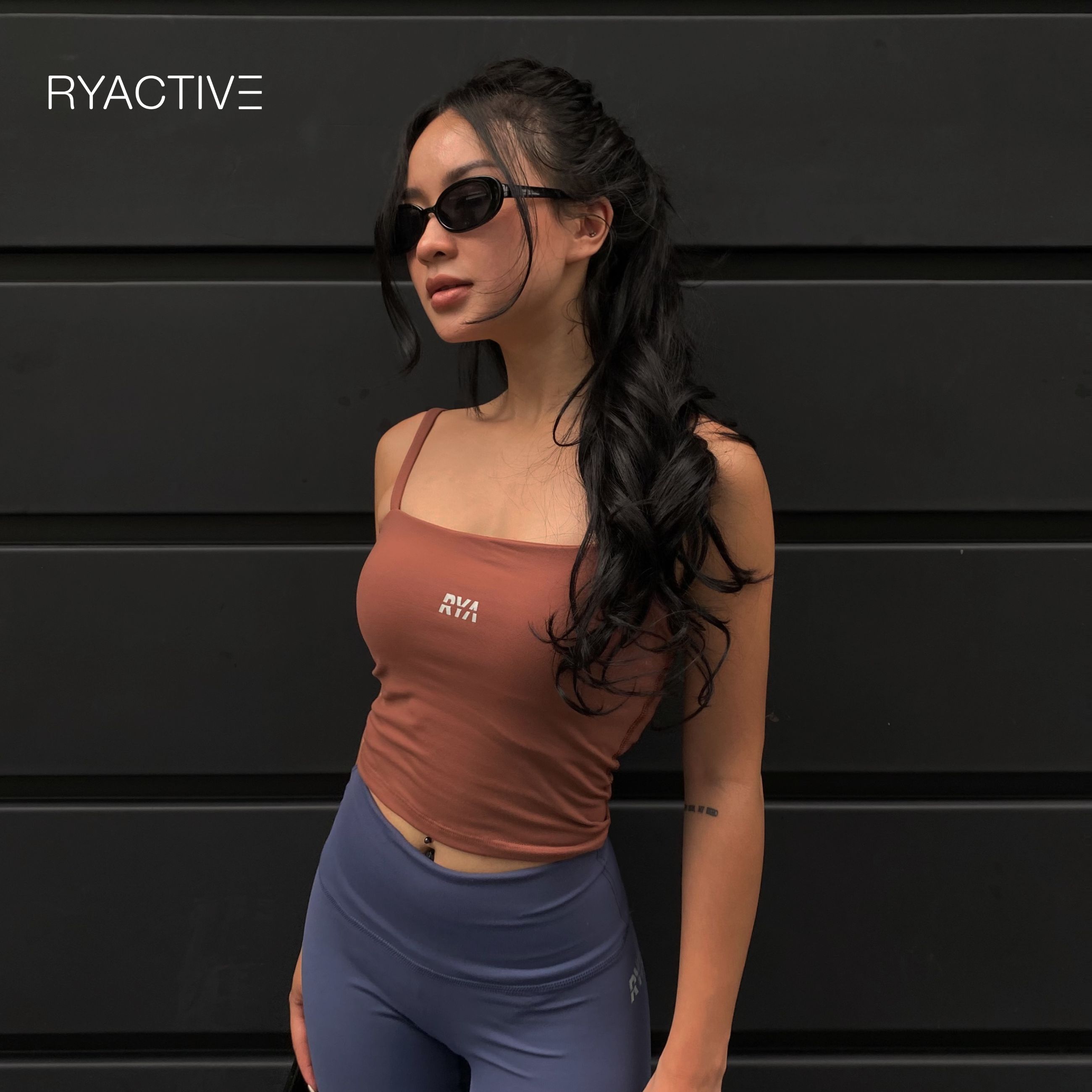 Áo ngực thể thao ryactive - relaxed sportbra chocolate