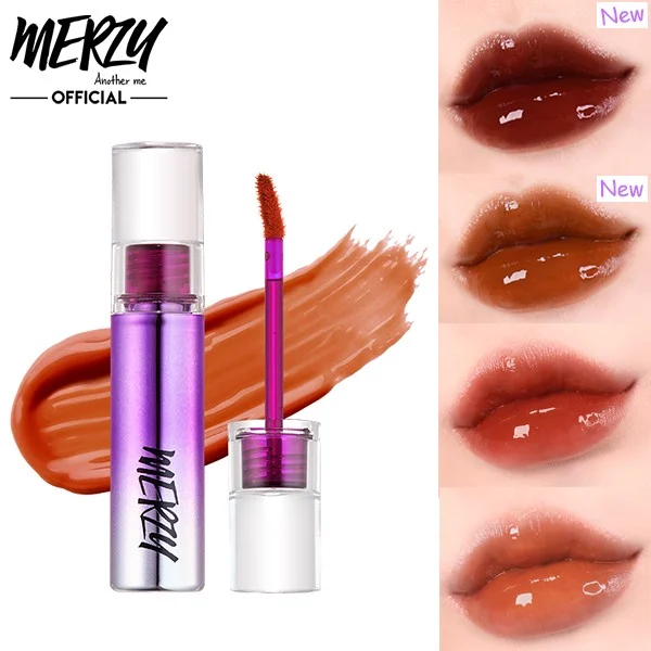[HCM]Son Tint Bóng Siêu Lì Cho Đôi Môi Căng Mọng Merzy Aurora Dewy Tint 5.5g