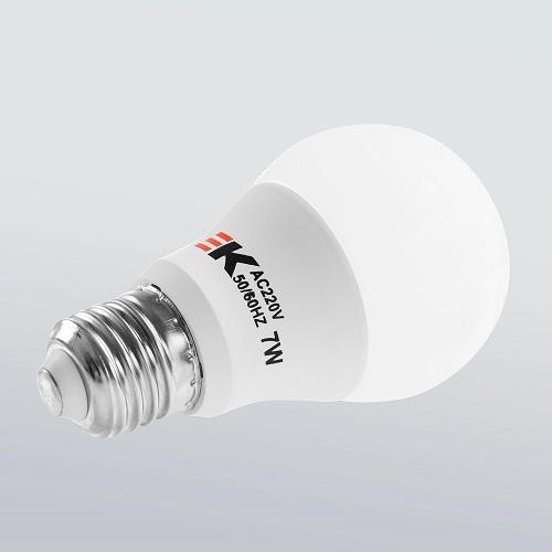 Bóng đèn led tròn EK 7W ánh sáng trắng, vàng