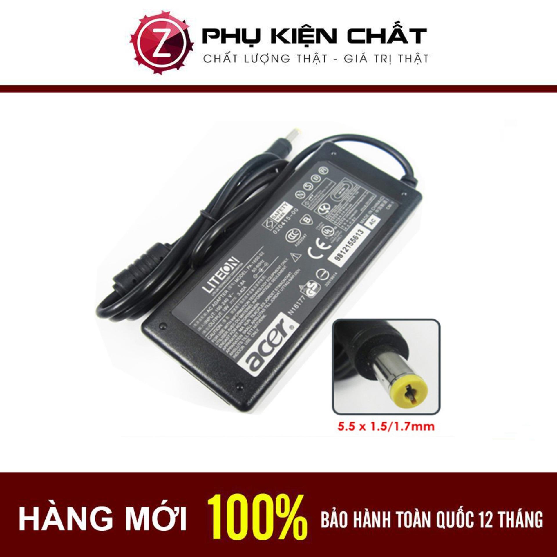 [HCM]Sạc Laptop Acer V3-431 V3-471 V3-531 V3-551 V3-571 3.42A 65W ! Bảo Hành 12 Tháng + Tặng Dây Nguồn 15M !