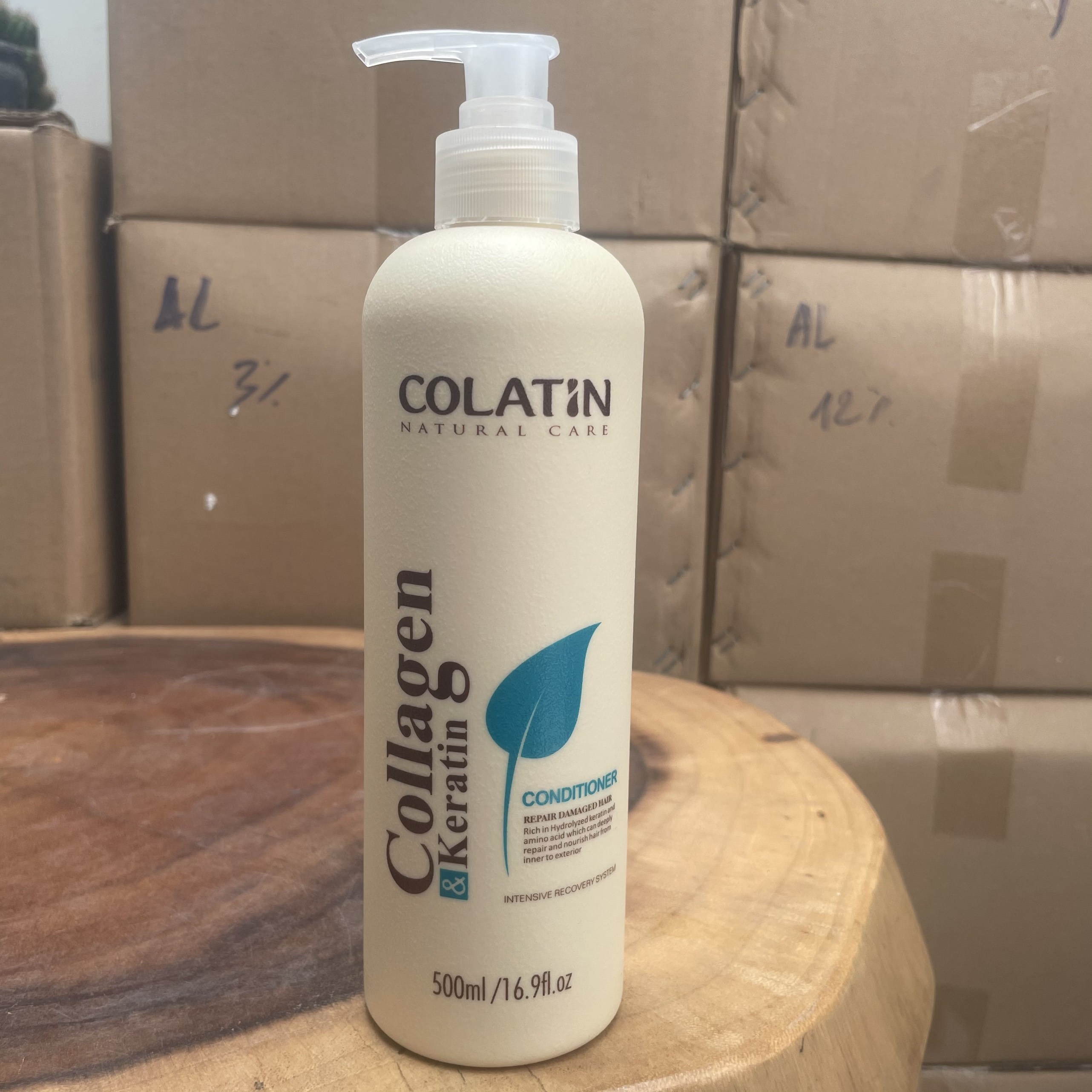 [HCM]Dầu xả dưỡng tơ tằm siêu mềm mượt Colatin Natural Care Conditioner 500ml