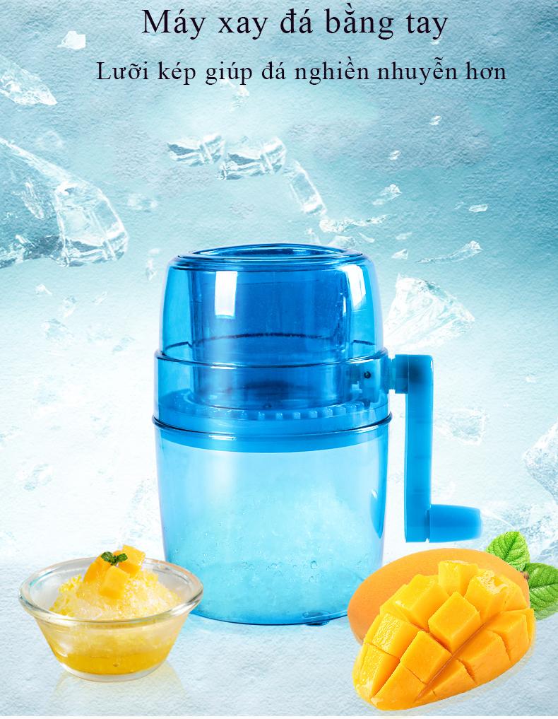 Máy bào đá bằng tay cao cấp SALA, máy bào đá, máy xay nước đá, thiết bị gia dụng thông minh, dụng cụ bào đá bằng tay lưỡi kép, cho bạn những cốc sinh tố tuyệt vời!