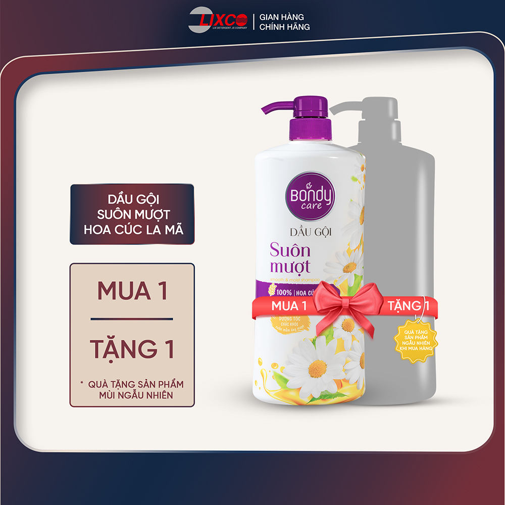[Mua 1 tặng 1] Chai 650g Dầu gội đầu suôn mượt BONDY Care, Nuôi dưỡng và bảo vệ tóc từ sâu bên trong Z1114 Lixco Việt Nam