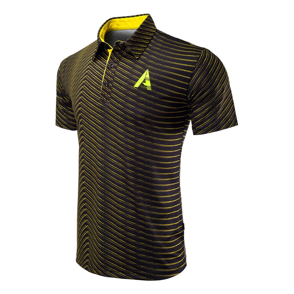 Áo thể thao nam Polo Golf  Arisle Royal Gold, Áo thun có cổ ngắn tay