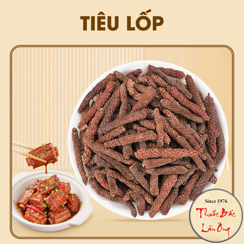 Tiêu lốp khô 100g, tiêu dài, nguyên quả, dùng nấu ăn, ướp thịt, kho cá, cay thơm - Lãn Ông
