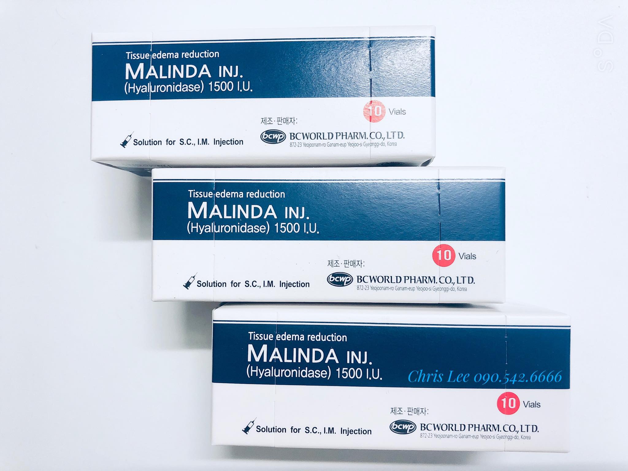 Tan malinda chính hãng hàn quốc 1 hộp 10 lọ date 2024