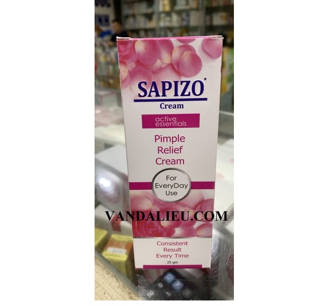SAPIZO CREAM 25G. KEM BÔI MỤN TRỨNG CÁ