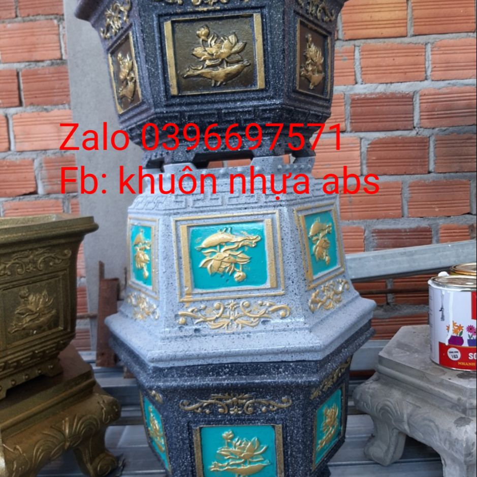 Khuôn đúc chậu lục giác 38 cm