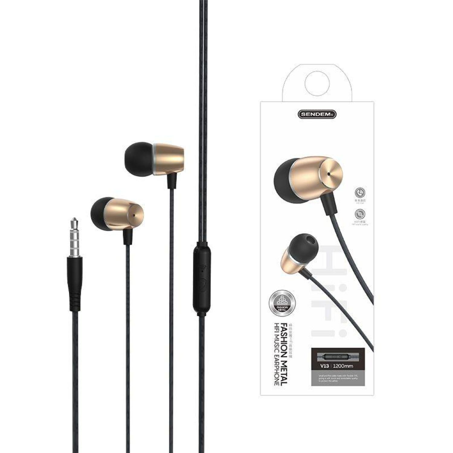 Tai nghe sendem v13 chân 3.5mm , chống ồn