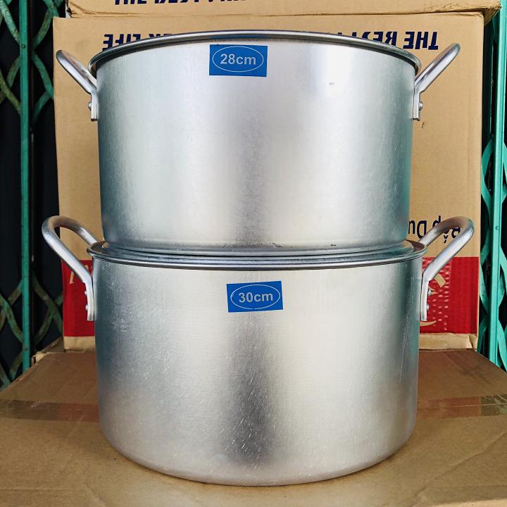 Bộ Nồi Nhôm Cao Cấp 2 Cái 28cm và 30cm