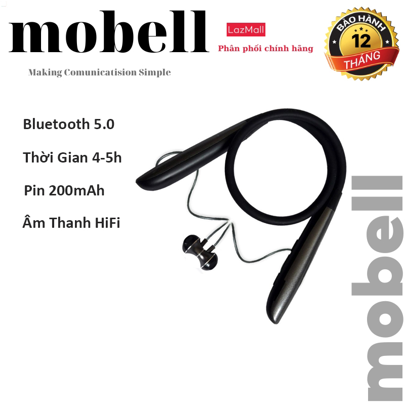 Tai Nghe bluetooth quàng cổ thể thao Tai nghe Bluetooth Pin tốt Chống Ồn Có Mic Đàm Thoại