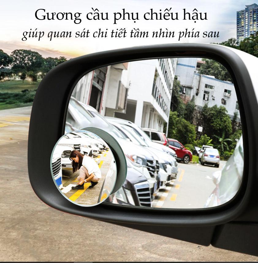 Gương cầu phụ chiếu hậu cho xe hơi, đường kính 5cm, bề mặt tráng Nano chống nước, giảm điểm mù cho lái xe UGREEN LP194 60971 Gương cầu phụ chiếu hậu cho xe hơi, đường kính 5cm, bề mặt tráng Nano chống nước, giảm điểm mù cho lái xe UGREEN LP194 60971