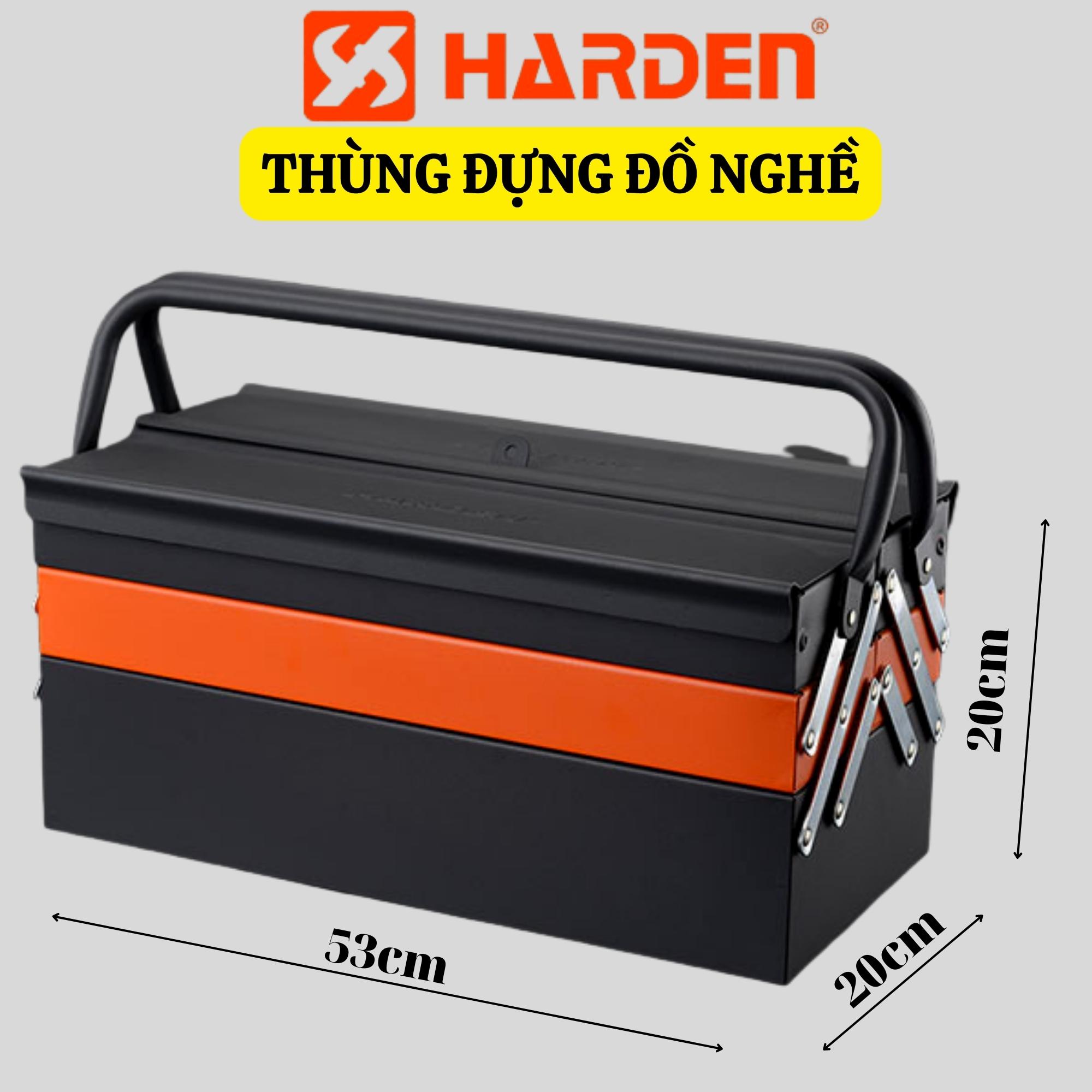 Hộp đựng dụng cụ, thùng đồ nghề đa năng Hardentools - Hộp 3 tầng 5 khay