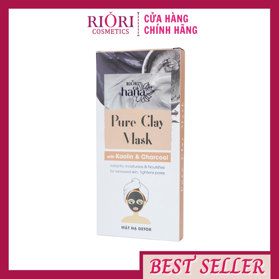 Mặt nạ đất sét detox thải độc da riori pure clay mask