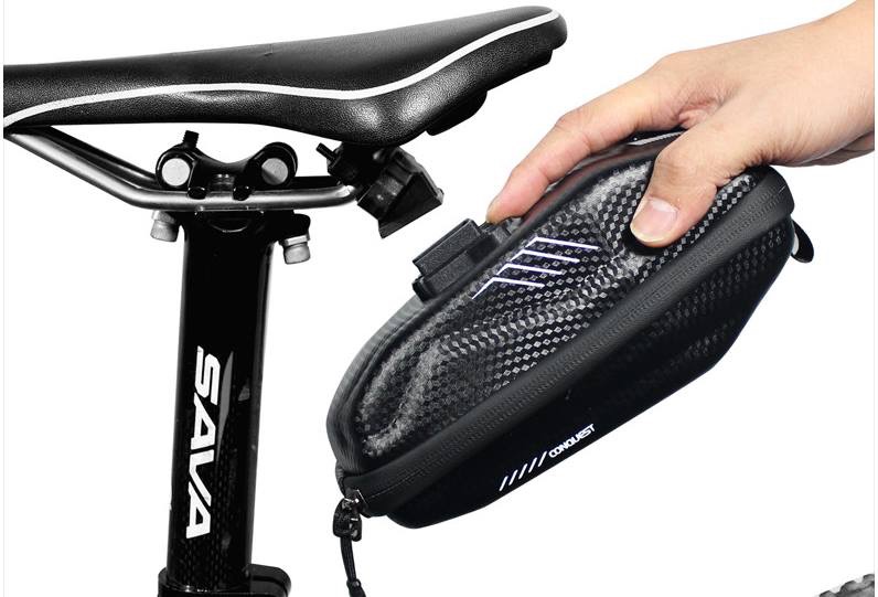 Túi treo cốt yên xe đạp WILDMAN chất liệu phom cứng chống nước