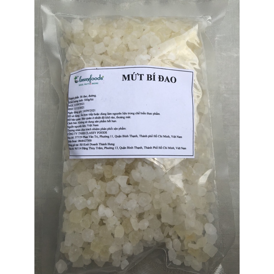 Nguyên liệu làm bánh T thu - Bí hột