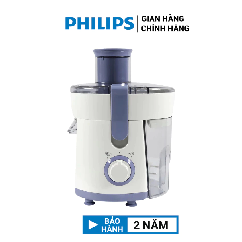 Máy ép trái cây Philips HR1811, công suất 300W, 2 tốc độ ép khỏe, bảo hành 2 năm chính hãng