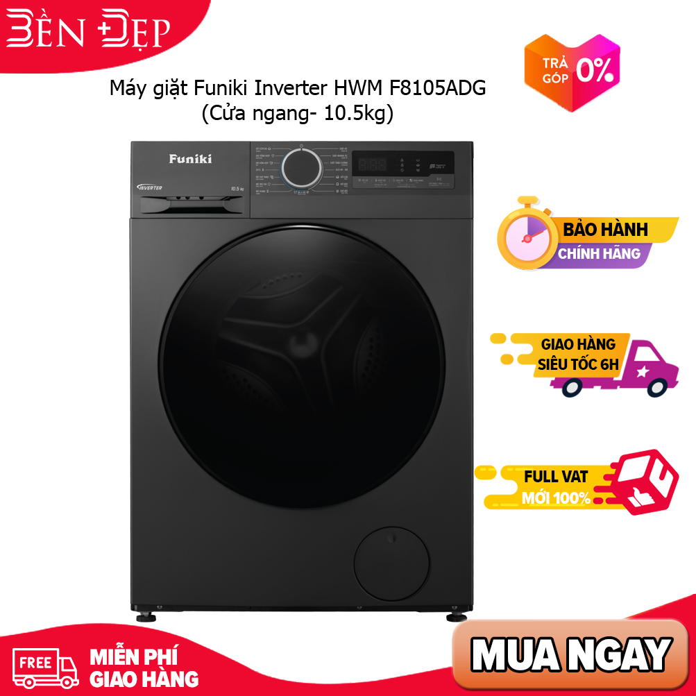 Máy giặt funiki inverter hwm f8105adg
