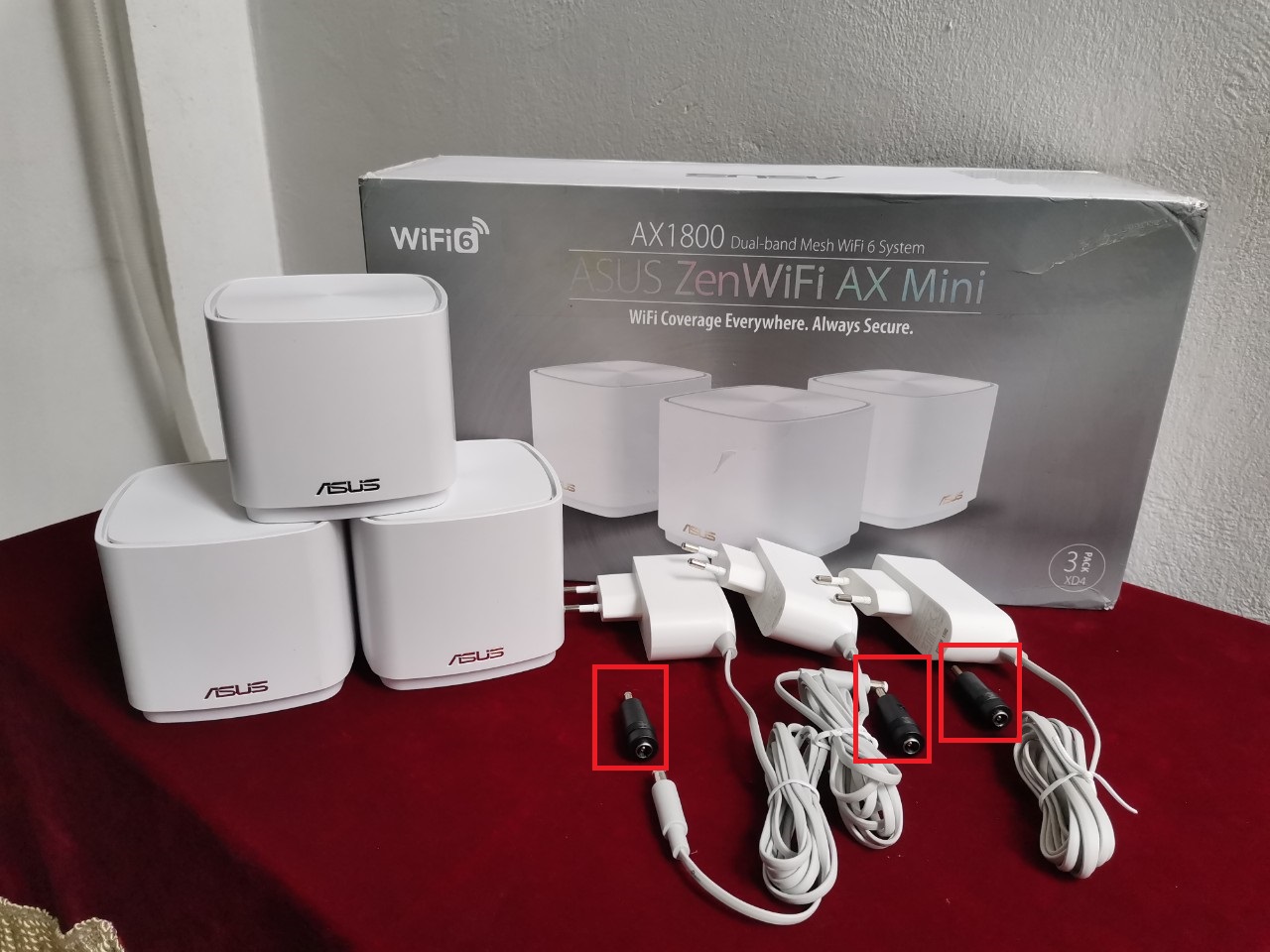 Bộ phát wifi mesh, asus zenwifi ax mini xd4