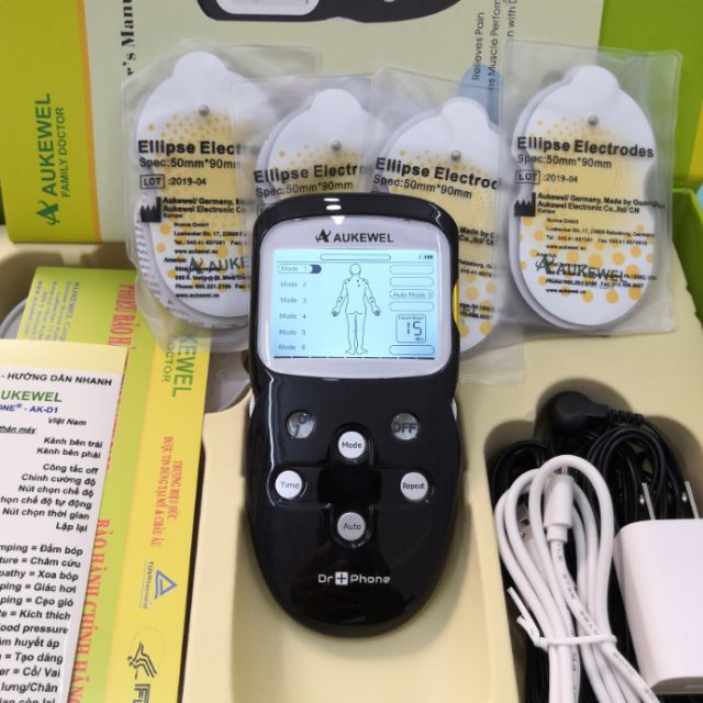Máy ttrị Liệu Massage Xung Điện Cao Cấp Aukewel Dr-D1
