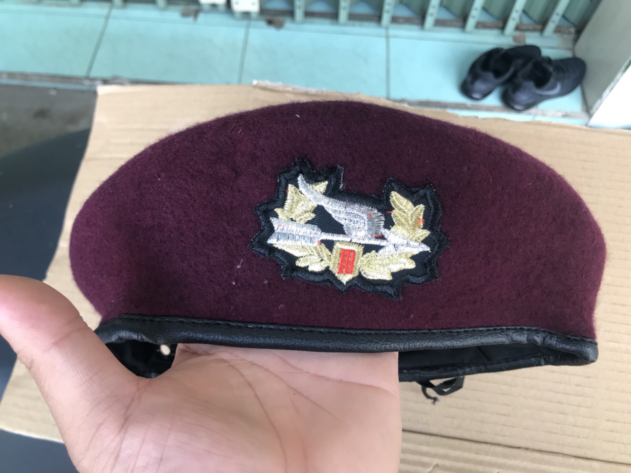 Mũ nồi Bê rê BĐQ màu nâu