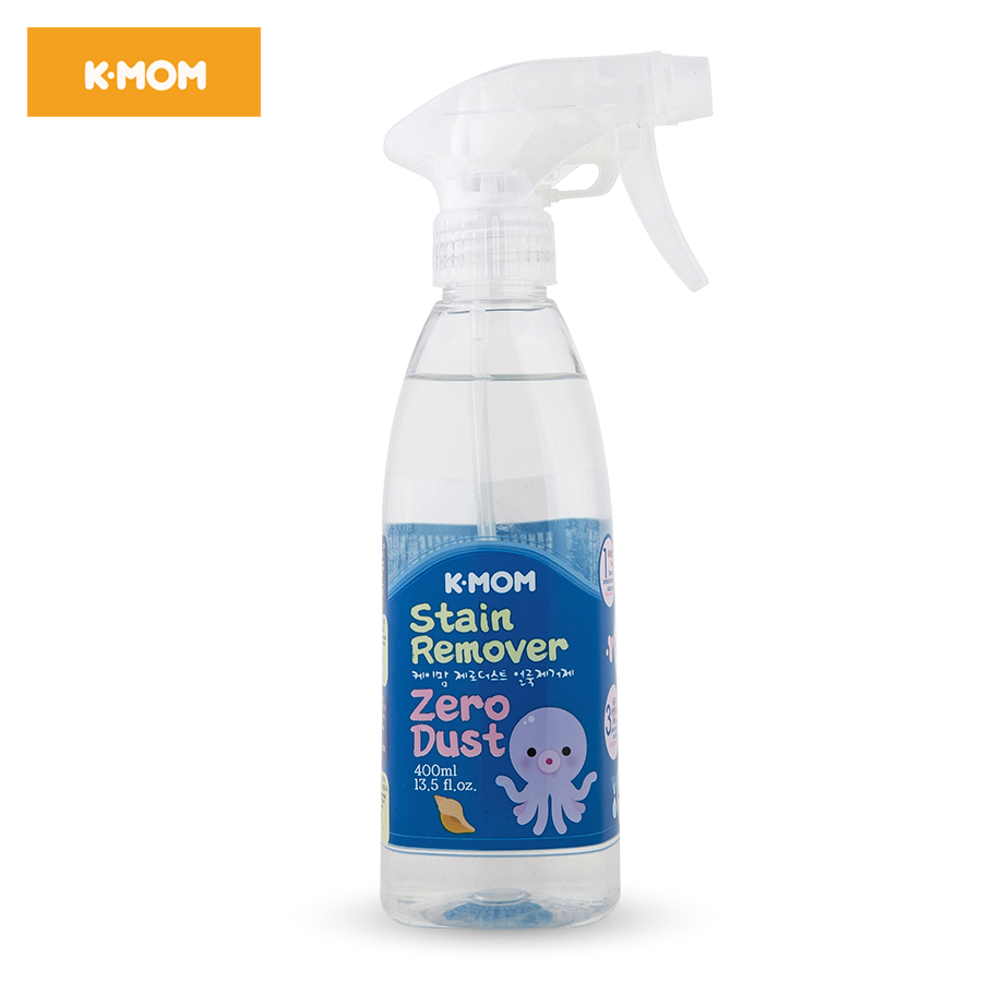Nước xịt tẩy vết bẩn quần áo Zero Dust K-mom Hàn Quốc 400ml - Bình xịt làm sạch quần áo nhanh chóng tiện lợi hiệu quả - VTP Mẹ và bé TX003