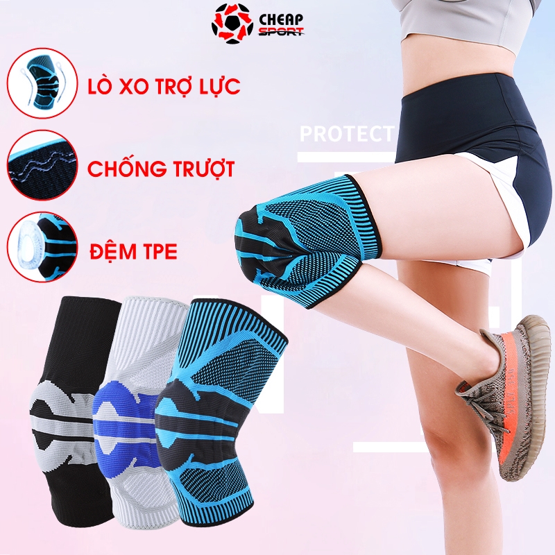 Bảo Vệ Đầu Gối Cao Cấp Bó Gối Thể Thao Nam Nữ Băng Quấn Khớp Gối Chính Hãng Tránh Chấn Thương Khi Chơi Bóng Chuyền Bóng Đá Cầu Lông Chạy Bộ Tập Gym Bóng Rổ Tennis Đạp Xe