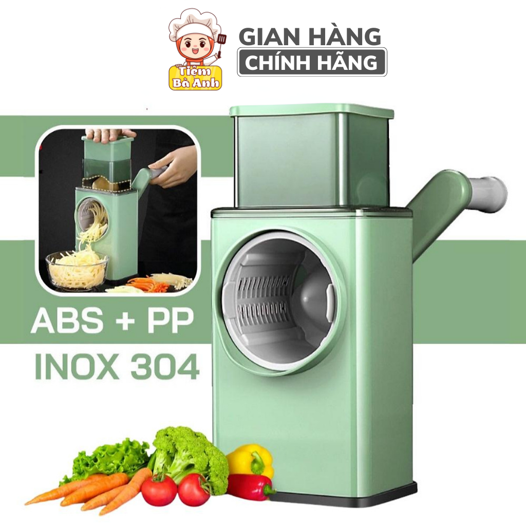 Máy thái rau của quả, nạo bào sợi rau củ quả đa năng 4in1 VEGETABLE CUTTER, lưỡi dao bằng thép cao cấp, sử dụng dễ dàng